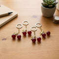 Cute Red Crystal Cherry Kaychain