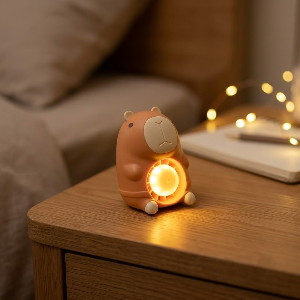 Cute Capybara Portable Fan