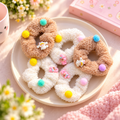 Cartoon Fluffy Scrunchies